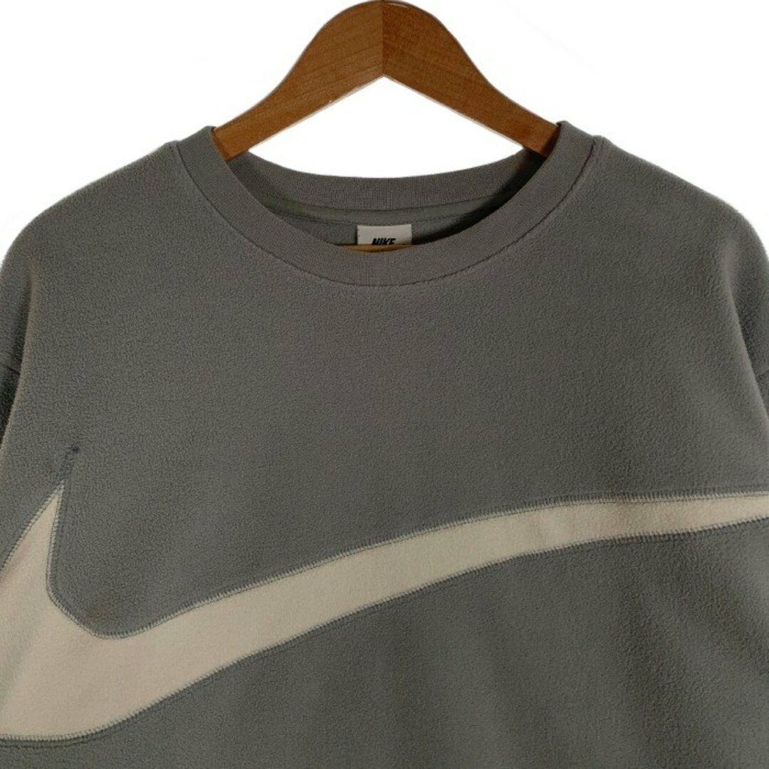 NIKE(ナイキ)のNIKE ナイキ FLEECE WNTR L/S CREW フリース クルーネックトレーナー グレー DQ4895-073 Size 2XL メンズのトップス(スウェット)の商品写真