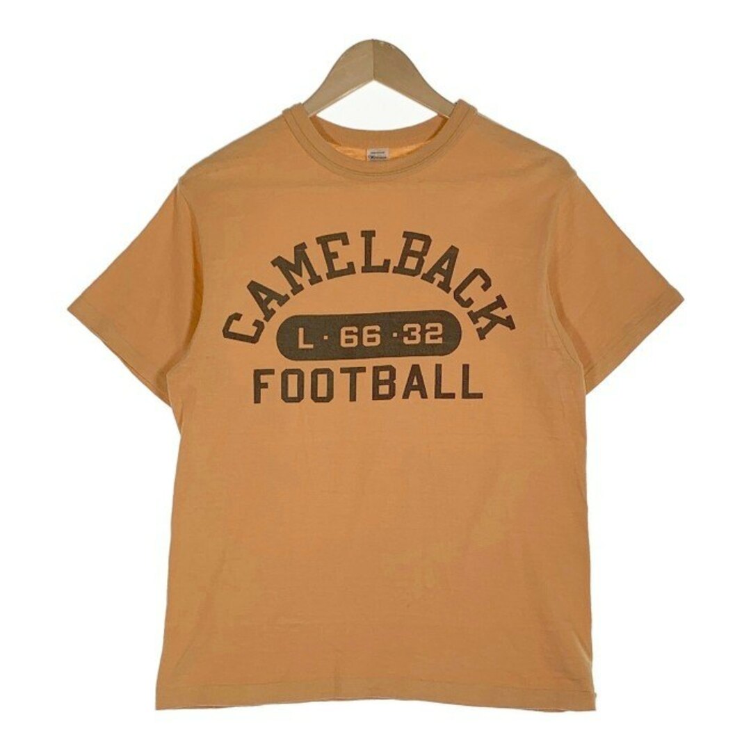 WAREHOUSE(ウエアハウス)のWAREHOUSE ウエアハウス CAMELBACK プリントTシャツ オレンジ Size M メンズのトップス(Tシャツ/カットソー(半袖/袖なし))の商品写真