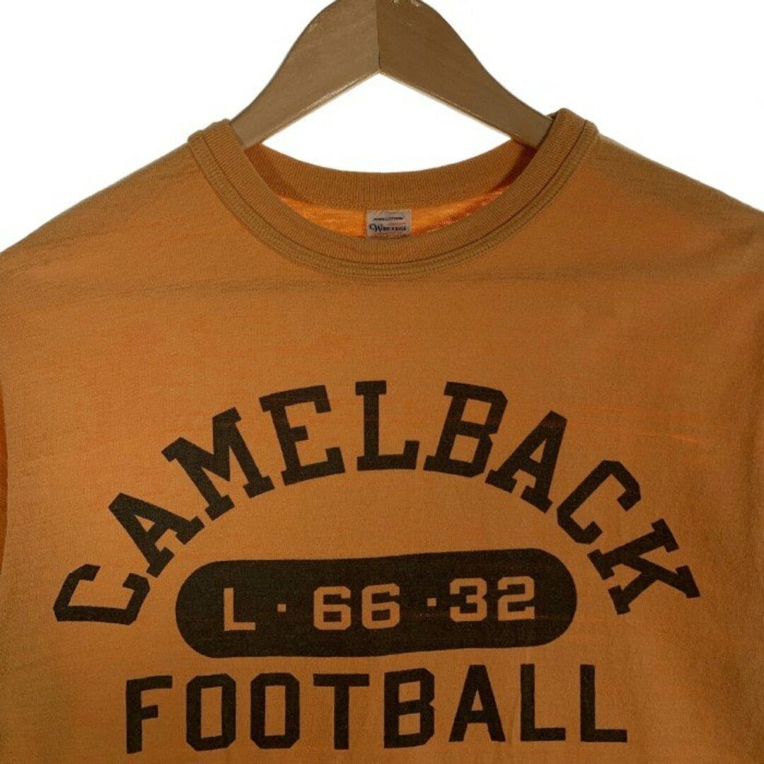 WAREHOUSE(ウエアハウス)のWAREHOUSE ウエアハウス CAMELBACK プリントTシャツ オレンジ Size M メンズのトップス(Tシャツ/カットソー(半袖/袖なし))の商品写真