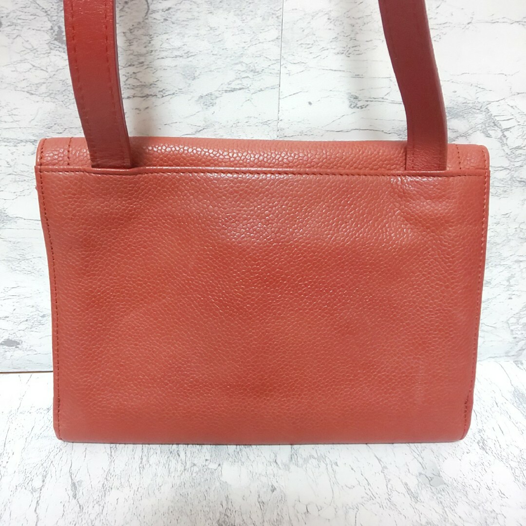 LONGCHAMP(ロンシャン)の【極美品】LONGCHAMP エンボスホースロゴ ショルダーウォレット シボ革 レディースのファッション小物(財布)の商品写真