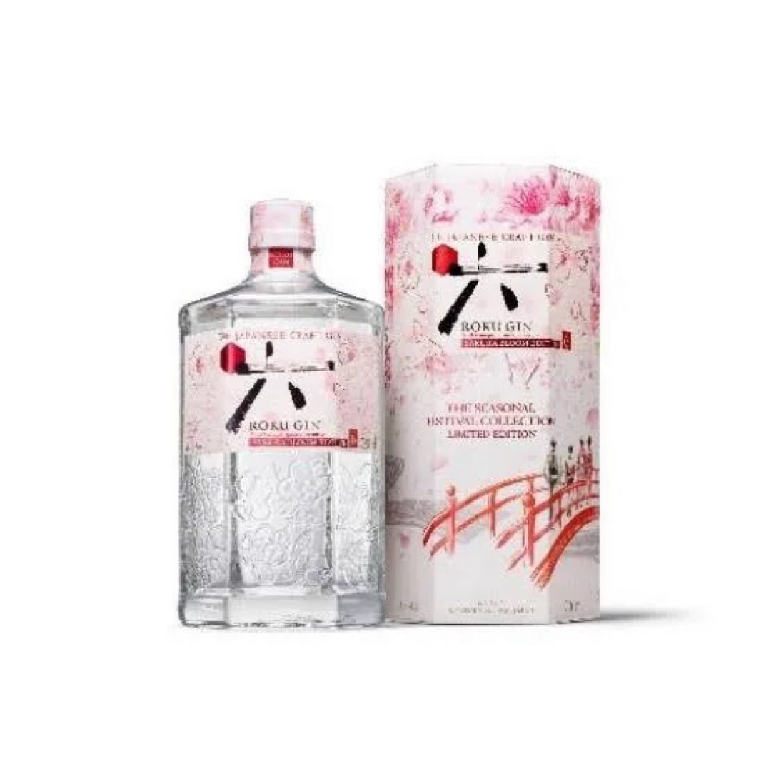 サントリー(サントリー)の限定 ROKU 六 SAKURA BLOOM EDITION 700ml 食品/飲料/酒の酒(蒸留酒/スピリッツ)の商品写真