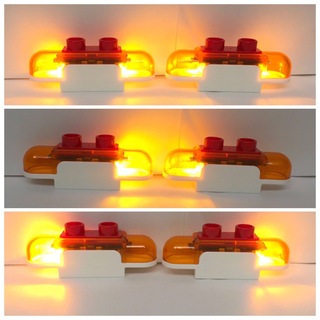 レゴデュプロ(レゴ デュプロ)のレゴ デュプロ 特殊 パーツ ブロック サイレン 光る 音が鳴る ２個 セット(積み木/ブロック)