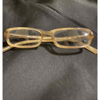 ミュウミュウ(miumiu)のmiu miuミュミュウVMU11D 7AT-1O1ヴィンテージ眼鏡フレーム新品(サングラス/メガネ)