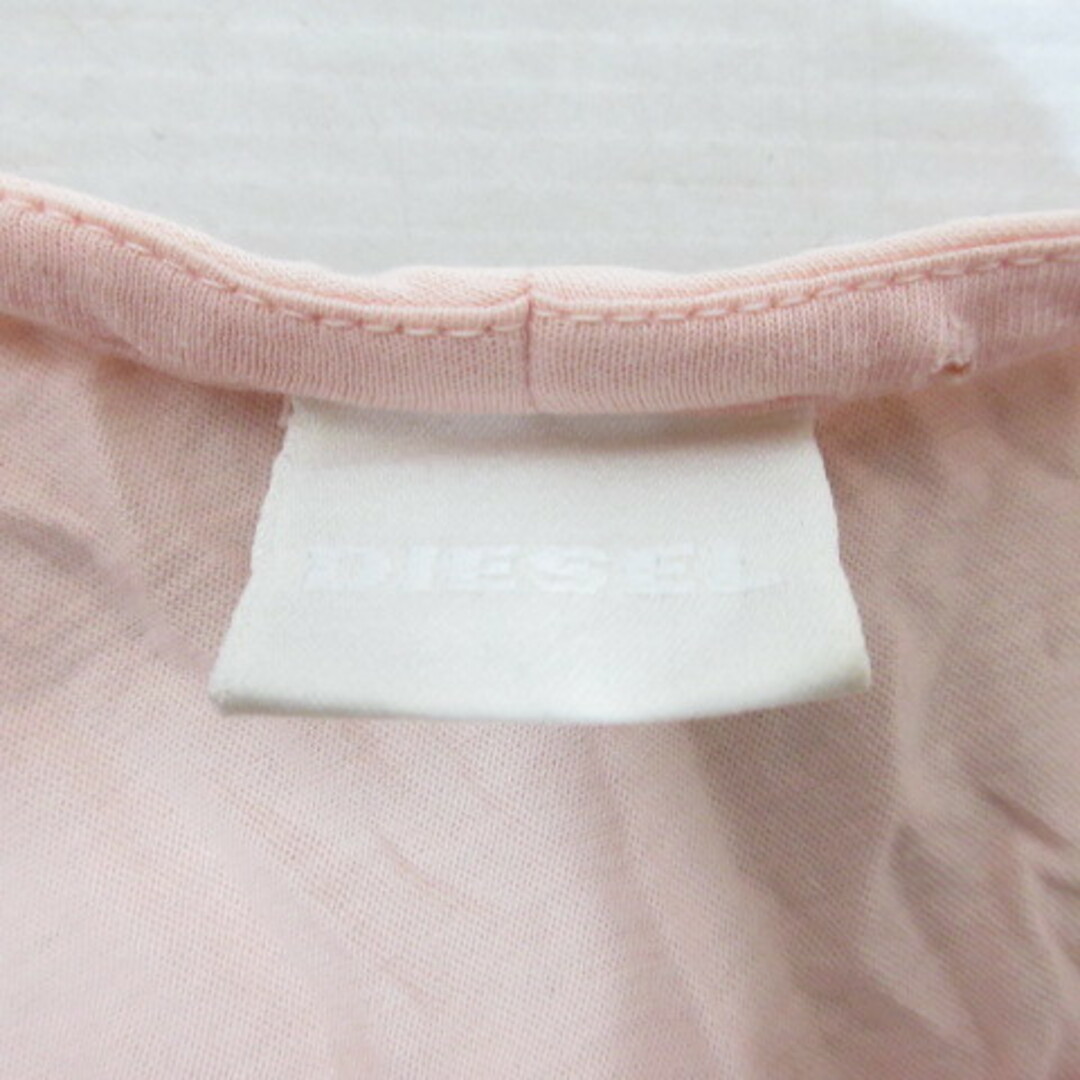 DIESEL(ディーゼル)のディーゼル DIESEL 長袖 Tシャツ カットソー XS ピンク 薄手 ロンT レディースのトップス(Tシャツ(長袖/七分))の商品写真