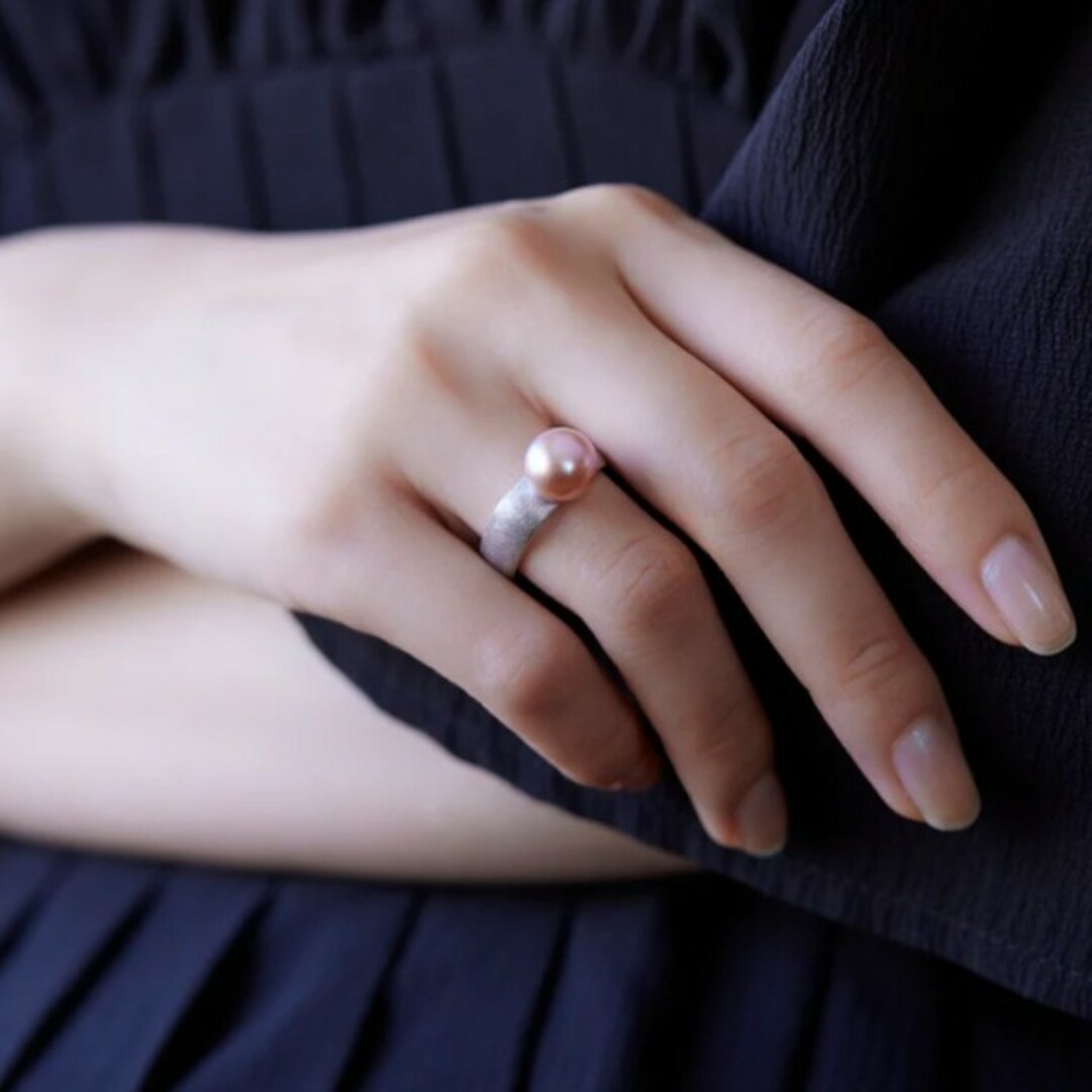 agete(アガット)のRyui Jewerly Syami ring + pearlリュイシャミリング レディースのアクセサリー(リング(指輪))の商品写真