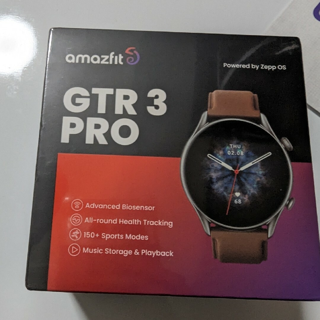 Amazfit(アマズフィット)のAmazfit GTR3 pro 本体 新品未開封 ブラウン メンズの時計(腕時計(デジタル))の商品写真