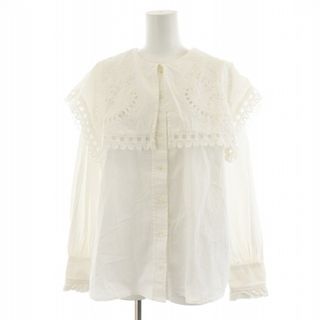 シー(SEA)のシー SANTOS EYELET L/SLV SH シャツ S 白(シャツ/ブラウス(長袖/七分))