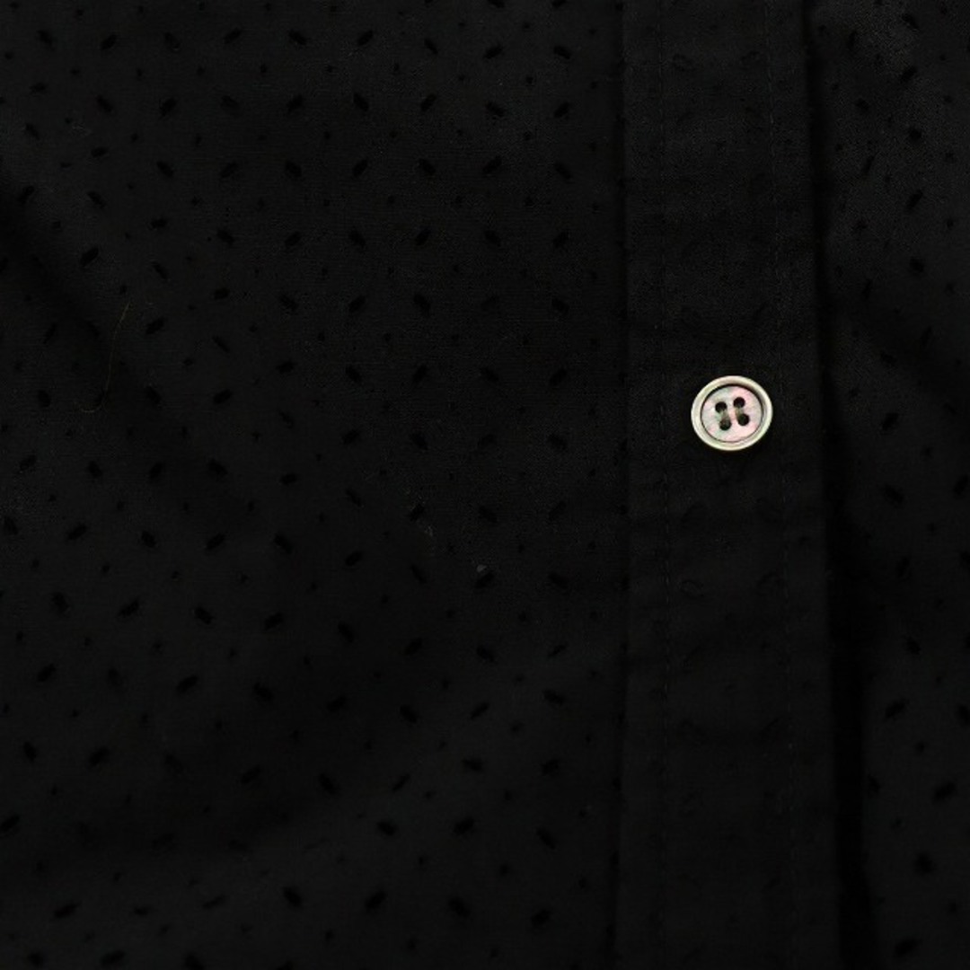 LE CIEL BLEU(ルシェルブルー)のルシェルブルー シャツワンピース マキシ ロング 長袖 36 S 黒 レディースのワンピース(ロングワンピース/マキシワンピース)の商品写真
