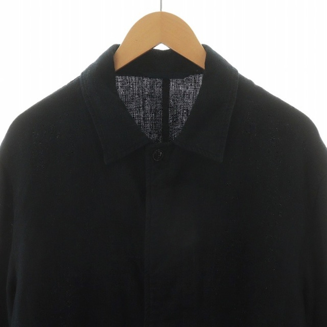 other(アザー)のCONFECT リネンシルクツイードジャケット 麻 絹混 4 M 黒 メンズのジャケット/アウター(テーラードジャケット)の商品写真