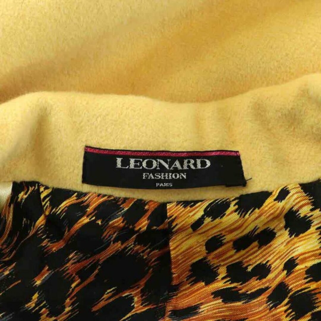 LEONARD(レオナール)のレオナール FASHION ステンカラーコート ロング 9AR M オレンジ レディースのジャケット/アウター(その他)の商品写真