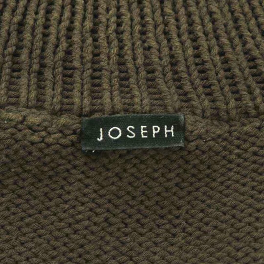 JOSEPH(ジョゼフ)のジョセフ ニットジャケット ブルゾン カーディガン ジップアップ 長袖 M 茶 レディースのジャケット/アウター(ブルゾン)の商品写真