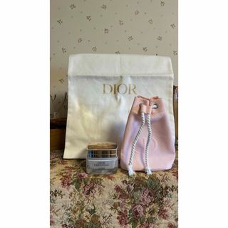 クリスチャンディオール(Christian Dior)のDIORクリーム空き瓶、巾着ポーチノベルティ(ノベルティグッズ)