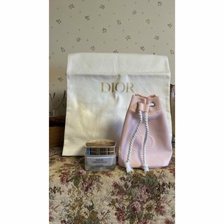 クリスチャンディオール(Christian Dior)のDIORクリーム空き瓶、巾着ポーチノベルティ(ノベルティグッズ)