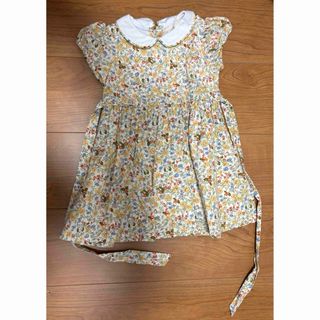 little cotton clothes 花柄ワンピース 12-18m(ワンピース)