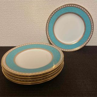 ウェッジウッド(WEDGWOOD)のウェッジウッド　ユーランダー　パウダーターコイズ　デザートプレート　15.5cm(食器)