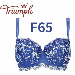 [トリンプ] プレミアム レッドレーベル ブラジャー(パッドなし)ブルー F65(ブラ)