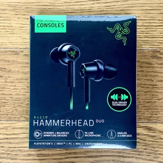 レイザー(Razer)の【新品】Hammerhead Duo .Consol ゲーミング イヤホン(ヘッドフォン/イヤフォン)