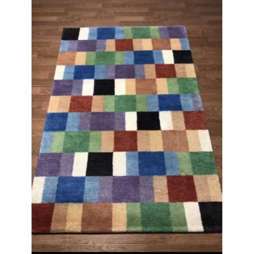 セール特価‼️】ウールギャべ手織り120×180cmセンターラグ新品未 セール特価‼️】ウールギャべ手織り120×180cmセンターラグ新品未