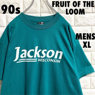 フルーツオブザルーム(FRUIT OF THE LOOM)の90s フルーツオブザルーム  Tシャツ　都市ロゴ　シングルステッチ　XLサイズ(Tシャツ/カットソー(半袖/袖なし))