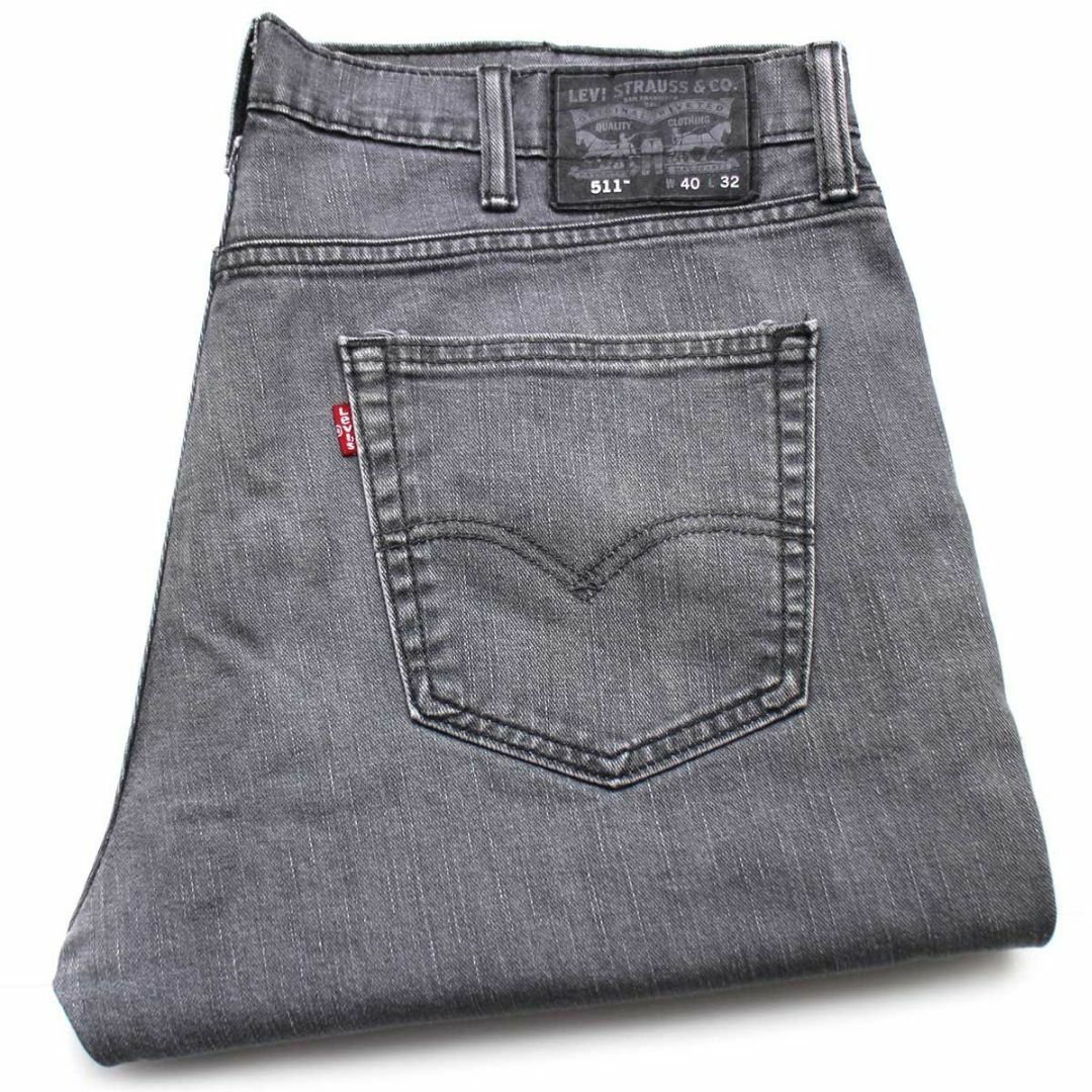 Levi's(リーバイス)のLevi'sリーバイス 511 ストレッチ 先染め グレーデニムパンツ w40 L32★SDP2476 ジーンズ スリム スキニー オーバーサイズ ビッグサイズ メンズのパンツ(デニム/ジーンズ)の商品写真