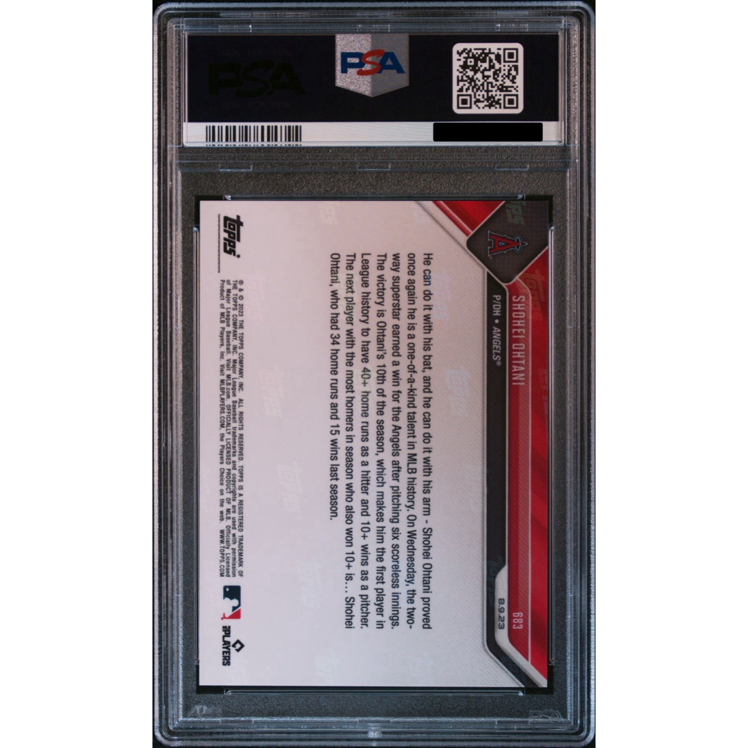 【送料込】 PSA10 鑑定済 Topps now MLB 大谷翔平 カード  エンタメ/ホビーのトレーディングカード(シングルカード)の商品写真