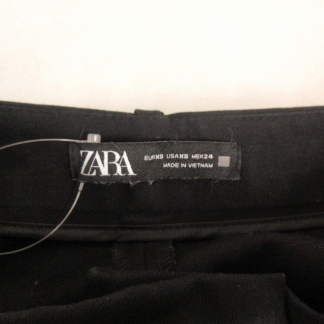 ZARA(ザラ)のザラ 美品 小さいサイズ ショートパンツ ハイウエスト ストレッチ 黒 XS レディースのパンツ(ショートパンツ)の商品写真