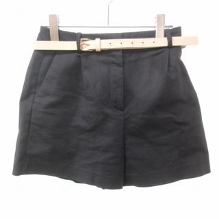 ザラ(ZARA)のザラ 美品 小さいサイズ ショートパンツ ハイウエスト ストレッチ 黒 XS(ショートパンツ)