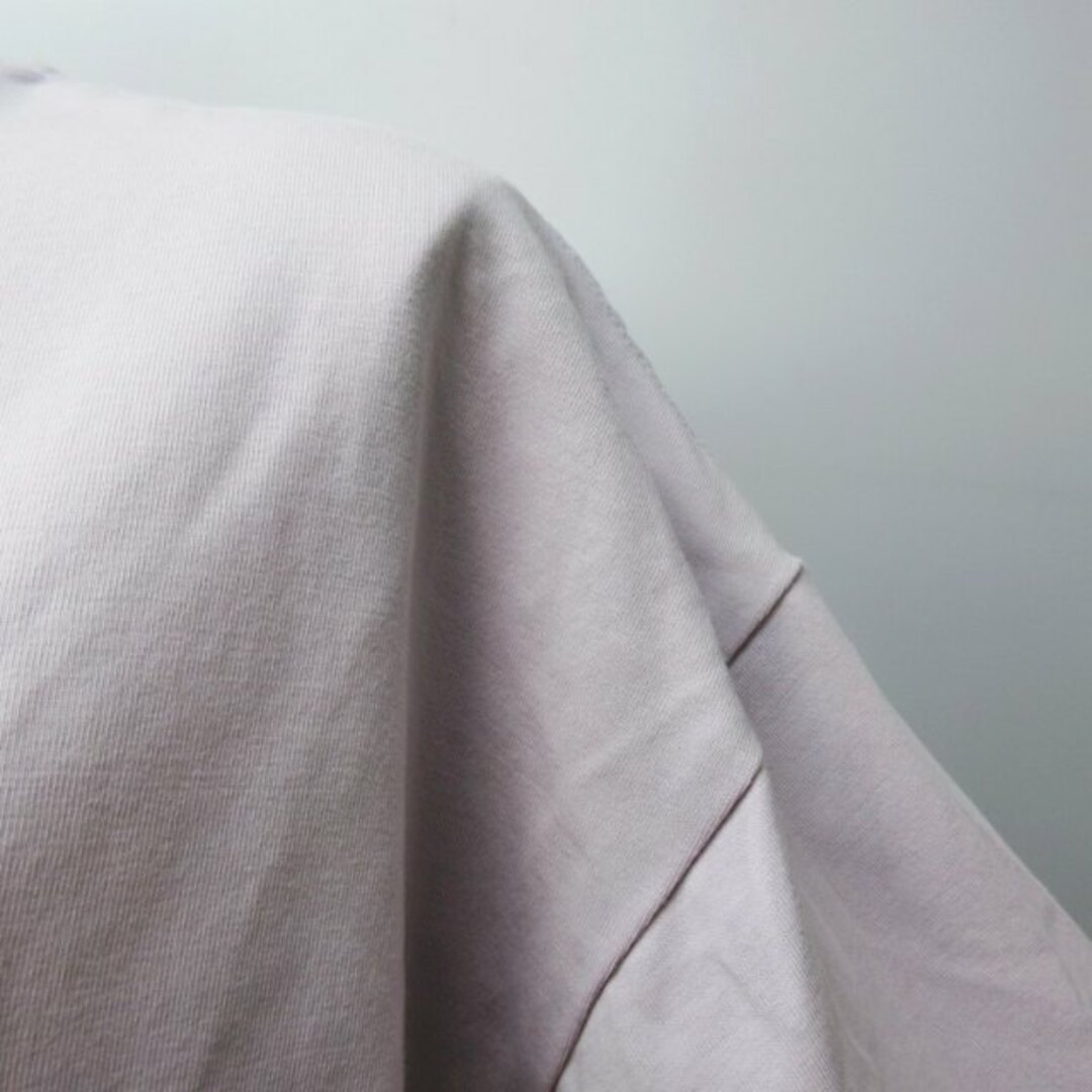 SNIDEL(スナイデル)のスナイデル フォイルプリントTシャツ 半袖 ストレッチ ロゴ 紫 F ■023 レディースのトップス(Tシャツ(半袖/袖なし))の商品写真