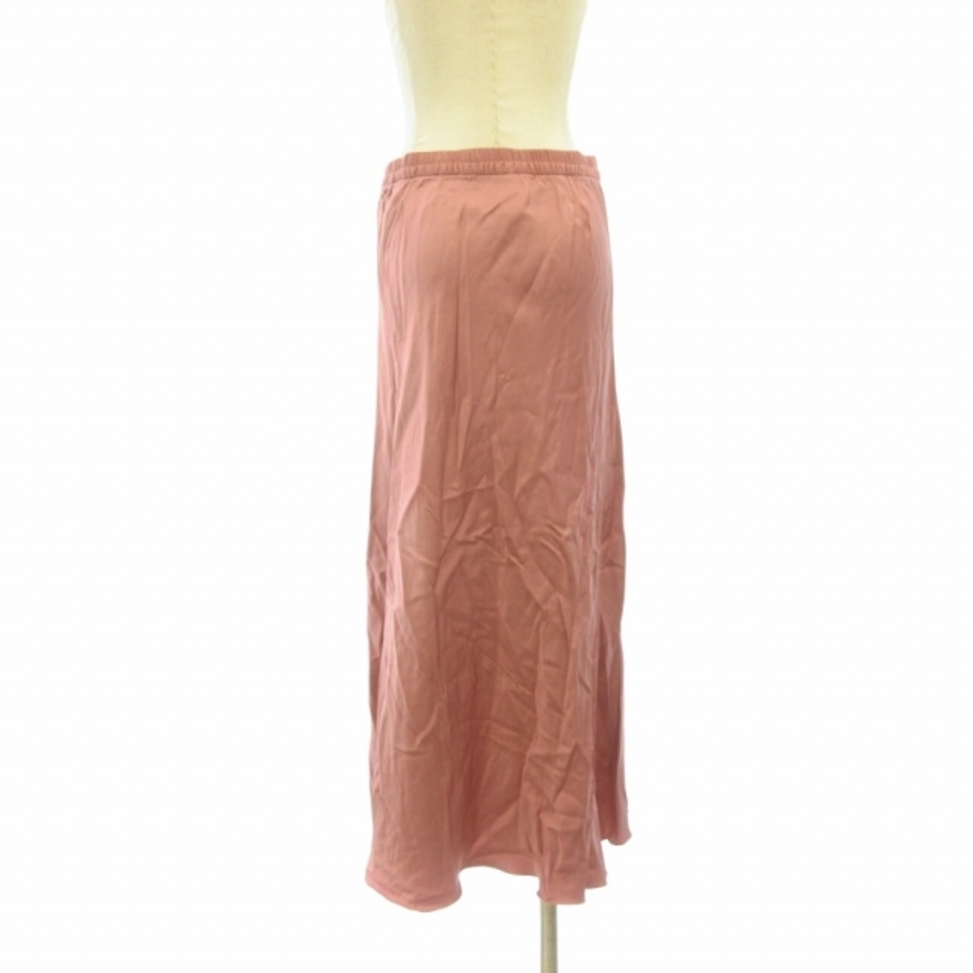 ZARA(ザラ)のザラ ZARA サテン ロングスカート ゴムウエスト ピンク M ■122 レディースのスカート(ロングスカート)の商品写真