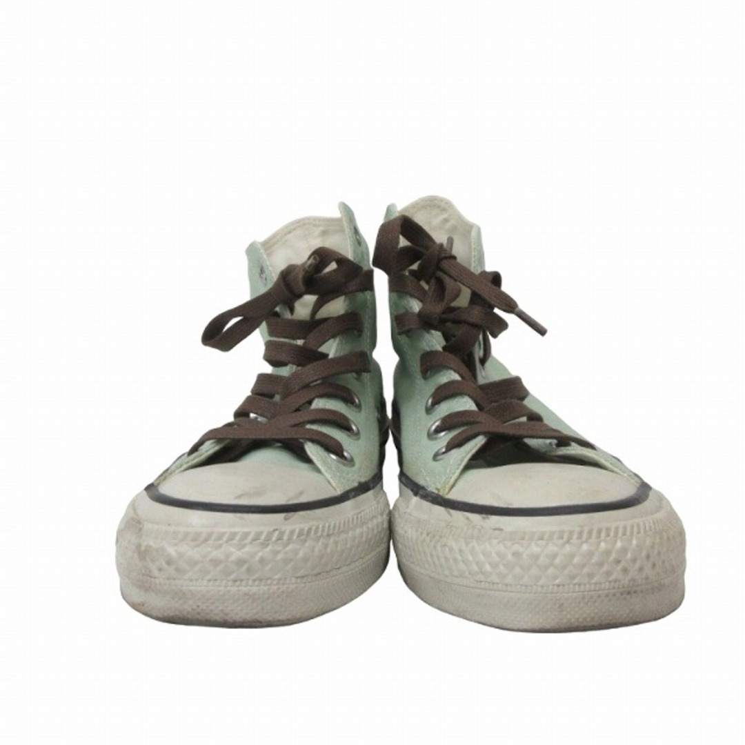 CONVERSE(コンバース)のコンバース ハイカット スニーカー 23cm ライトグリーン ■SH ■122 レディースの靴/シューズ(スニーカー)の商品写真