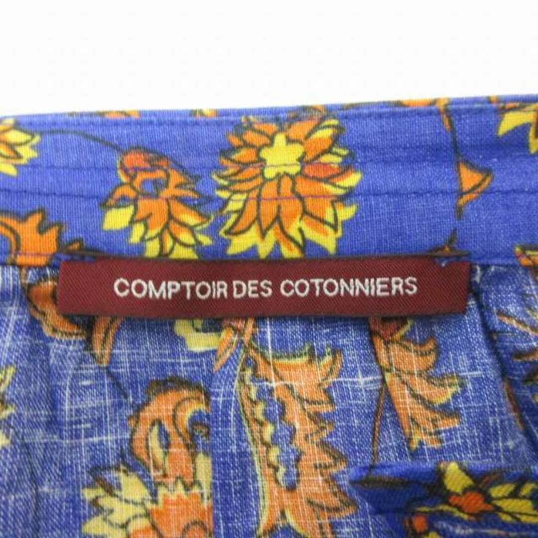 Comptoir des cotonniers(コントワーデコトニエ)のコントワーデコトニエ 美品 フラワー スカート ひざ丈 リネン 7 S ■122 レディースのスカート(ひざ丈スカート)の商品写真