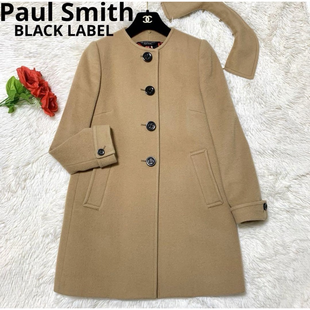 Paul Smith(ポールスミス)の【良品】Paul Smith 2WAY ロングコート 花柄 ウール製 レディースのジャケット/アウター(ロングコート)の商品写真