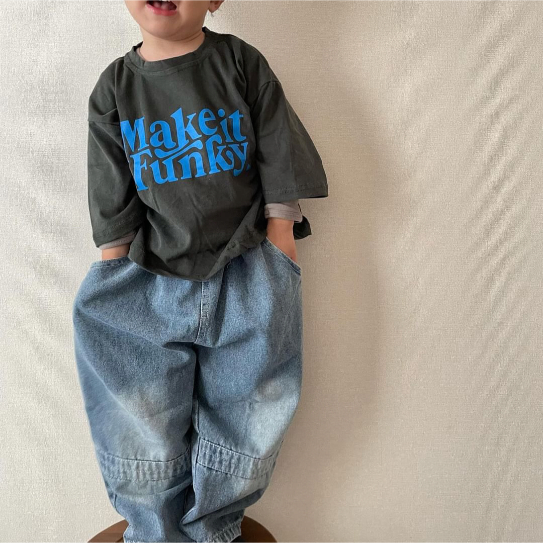 stitch denim キッズ/ベビー/マタニティのキッズ服男の子用(90cm~)(パンツ/スパッツ)の商品写真