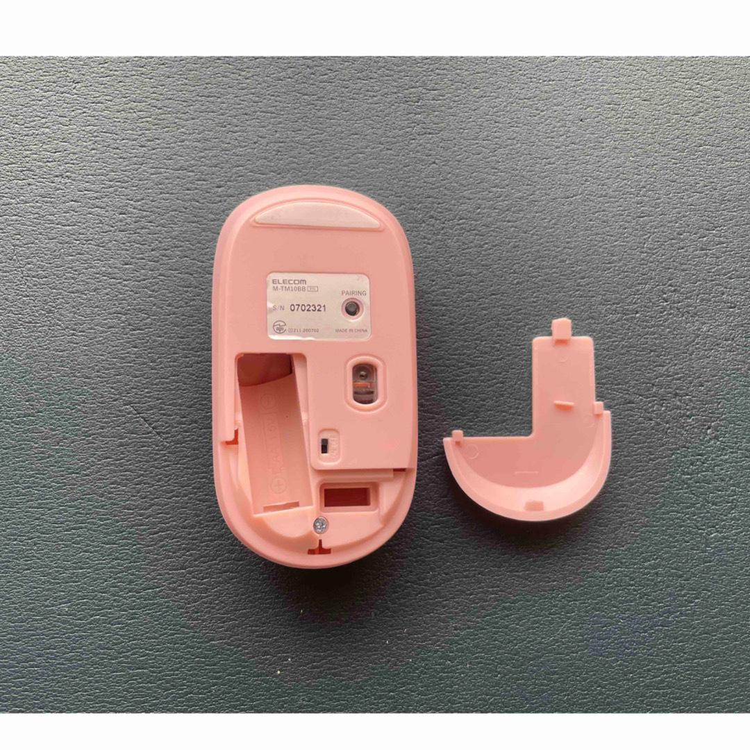 ELECOM(エレコム)のSlint Bluetoothモバイルマウス 4ボタン 収納ポーチ付 ピンク M スマホ/家電/カメラのPC/タブレット(PC周辺機器)の商品写真