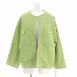 ローズバッド(ROSE BUD)のローズバッド 23SS ブークレツイードジャケット ノーカラージャケット M(その他)