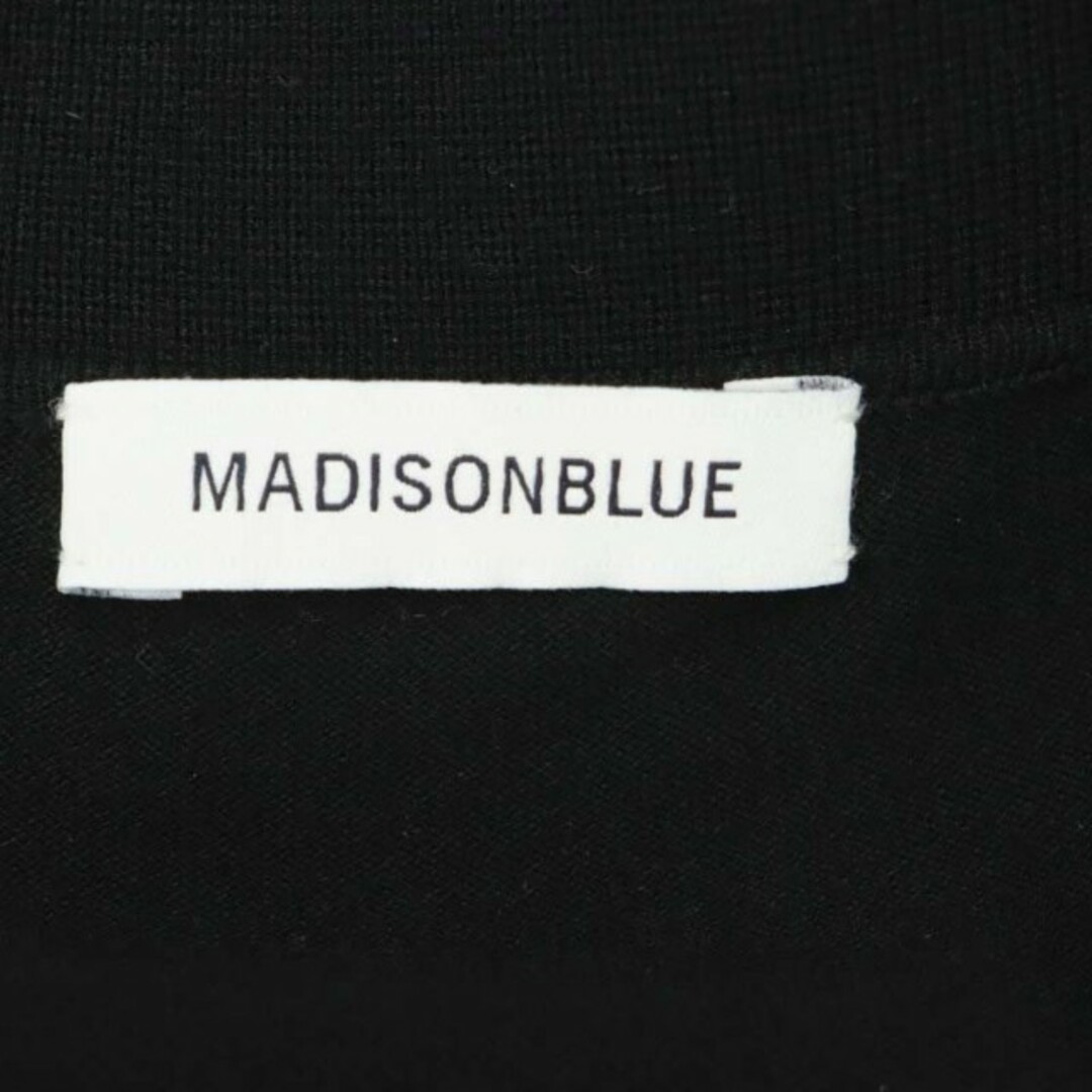 MADISONBLUE(マディソンブルー)のマディソンブルー Vネックビッグカーディガンニット ロング 長袖 XS 黒 レディースのトップス(カーディガン)の商品写真