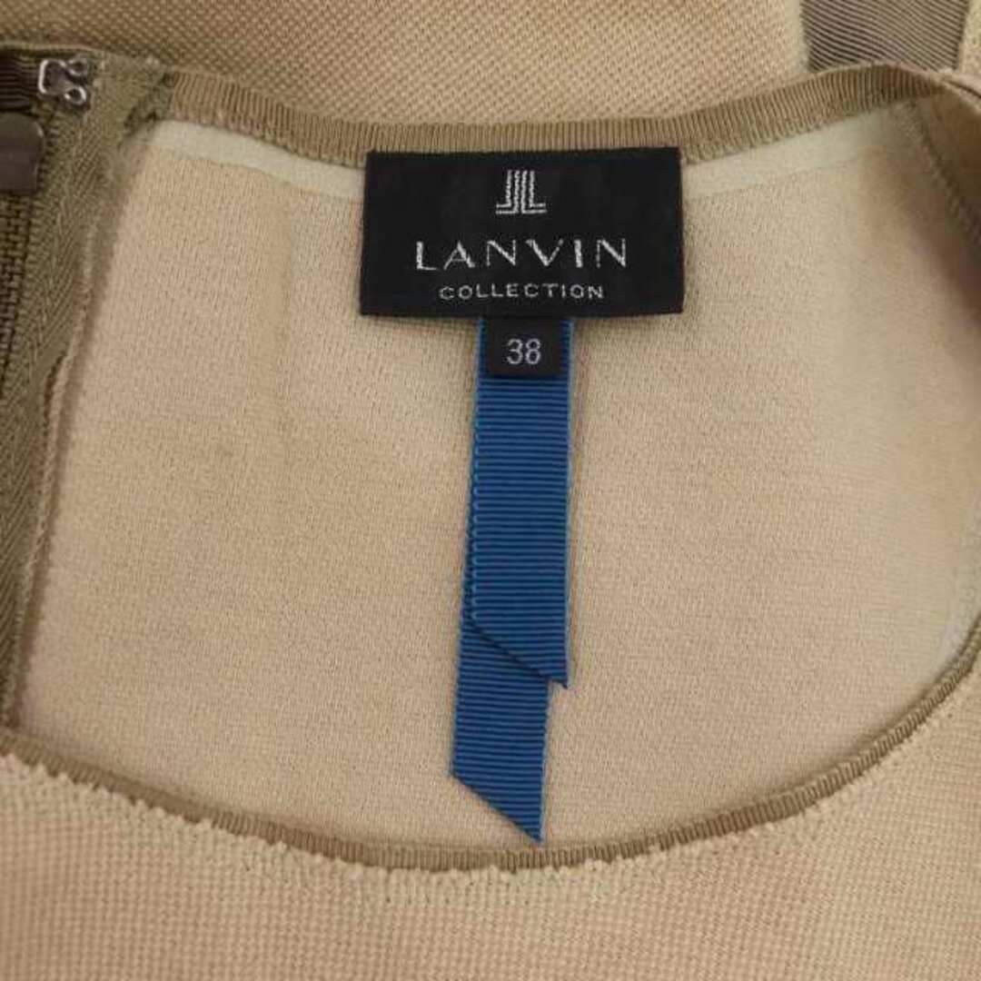 LANVIN(ランバン)のランバン LANVIN コレクション ノースリーブワンピース 膝丈 38 レディースのワンピース(ひざ丈ワンピース)の商品写真