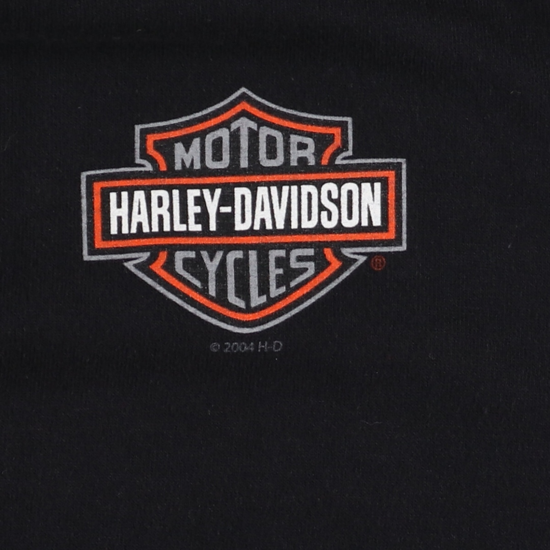 Harley Davidson(ハーレーダビッドソン)の古着 00年代 ハーレーダビッドソン Harley-Davidson 袖プリント 半袖 ポロシャツ USA製 メンズM /eaa428358 メンズのトップス(ポロシャツ)の商品写真