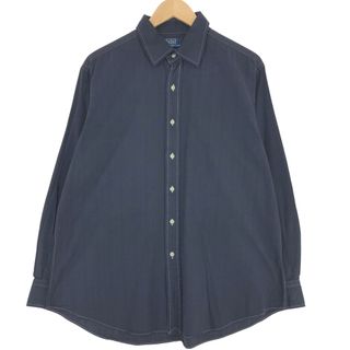 ラルフローレン(Ralph Lauren)の古着 ラルフローレン Ralph Lauren POLO by Ralph Lauren 長袖 コットンシャツ メンズXL /eaa431361(シャツ)