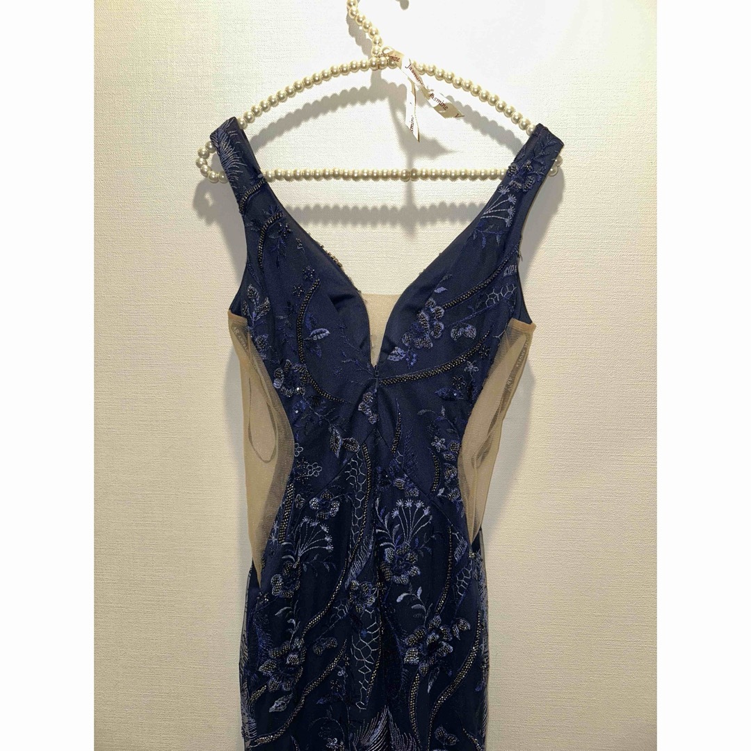 AngelR(エンジェルアール)のAngelR 刺繍ロングドレス 青 レディースのフォーマル/ドレス(ロングドレス)の商品写真
