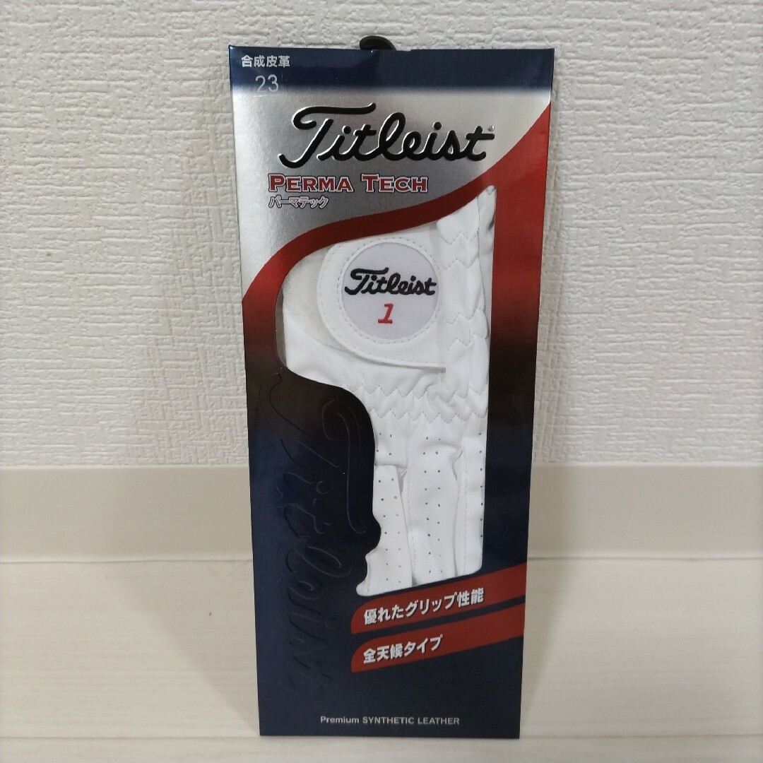 Titleist(タイトリスト)の新品未使用 Titleist タイトリスト パーマテック 23cm 左手用 スポーツ/アウトドアのゴルフ(ウエア)の商品写真