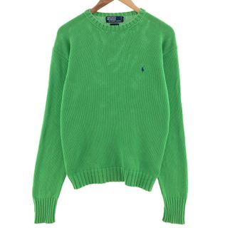 Ralph Lauren - 古着 ラルフローレン Ralph Lauren POLO by Ralph Lauren コットンニットセーター メンズM /eaa381531