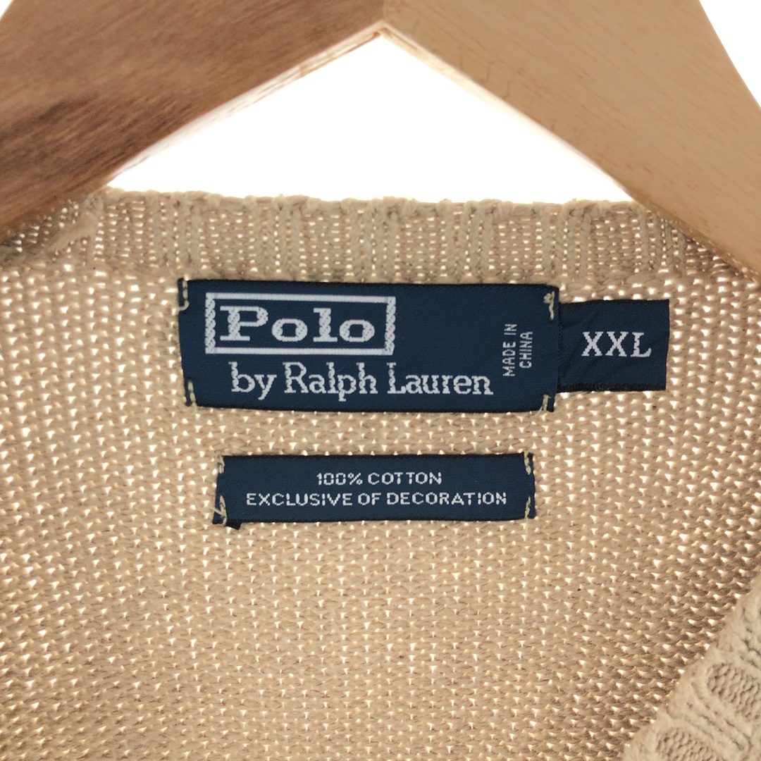 Ralph Lauren(ラルフローレン)の古着 ラルフローレン Ralph Lauren POLO by Ralph Lauren コットンニットセーター メンズXXL /eaa381533 メンズのトップス(ニット/セーター)の商品写真