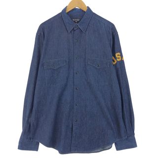 ラルフローレン(Ralph Lauren)の古着 00年代 ラルフローレン Ralph Lauren POLO JEANS COMPANY 長袖 デニムシャツ メンズL /eaa427333(シャツ)