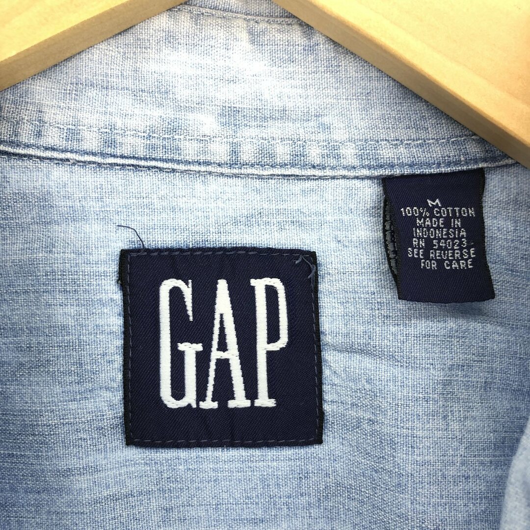 GAP(ギャップ)の古着 90年代 ギャップ GAP オールドギャップ 長袖 ボタンダウン シャンブレーシャツ メンズM ヴィンテージ /eaa427338 メンズのトップス(シャツ)の商品写真