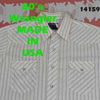 ラングラー(Wrangler)のラングラー 80s ウエスタンシャツ 14159c USA製ビンテージ 90(シャツ)