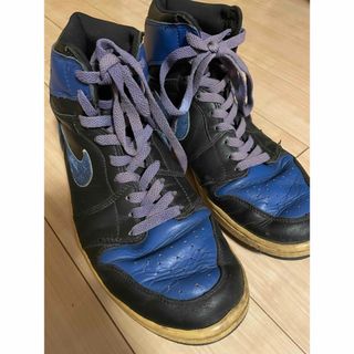 ナイキ(NIKE)のエアジョーダン1 黒青(スニーカー)