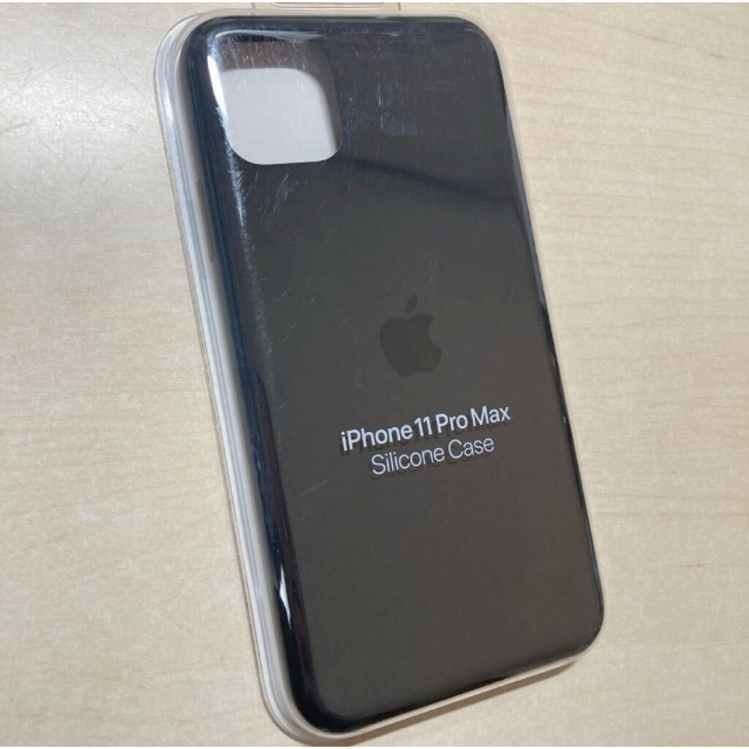 iPhone(アイフォーン)の純正★開封 未使用★iPhone 11 Pro Max シリコンケース ブラック スマホ/家電/カメラのスマホアクセサリー(iPhoneケース)の商品写真