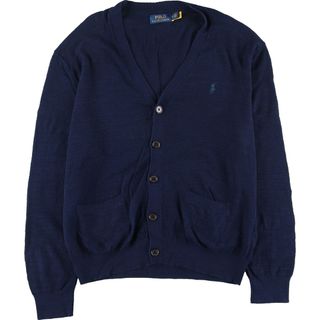 古着 ラルフローレン Ralph Lauren POLO RALPH LAUREN コットン×リネンニットカーディガン メンズM /eaa427282