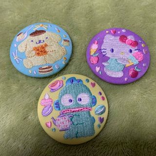 サンリオ(サンリオ)のサンリオ刺繍缶バッジ3個セット(バッジ/ピンバッジ)